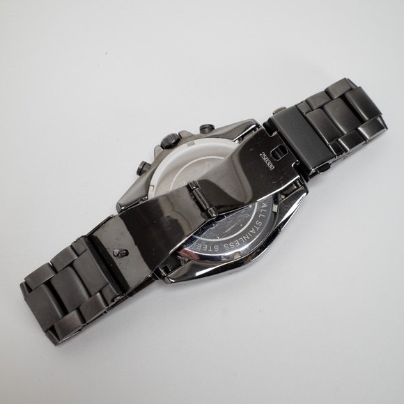 Michael Kors MK8340 Lansing Grey Dial Ion Plated Chronograph Men's - Picture 4 of 15